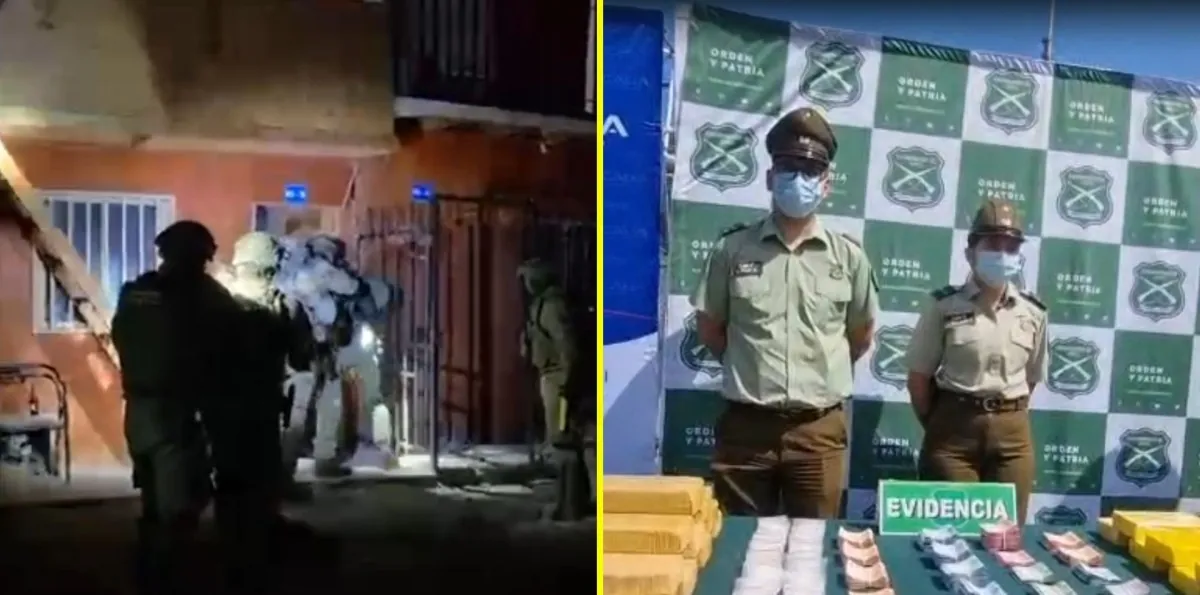 De un control vehicular a las casas de acopio: Detienen a 15 personas con más de 320 kilos de droga en el norte