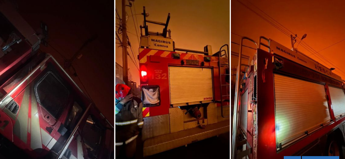 Carro de Bomberos quemado tras incendio en Penco está en Santiago y será reparado gratuitamente
