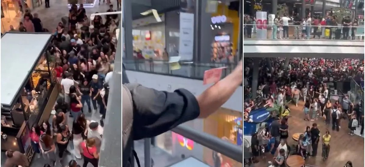 Mallplaza anunció querella contra influencers tras “lluvia de dinero” en Vespucio: evento no autorizado terminó con lesionados y daños materiales - La Cuarta