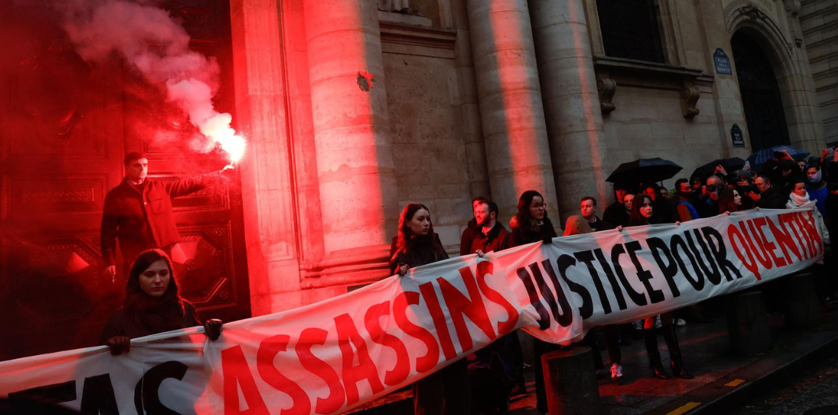 Muerte a golpes de joven cercano a la ultraderecha remece a la política en Francia