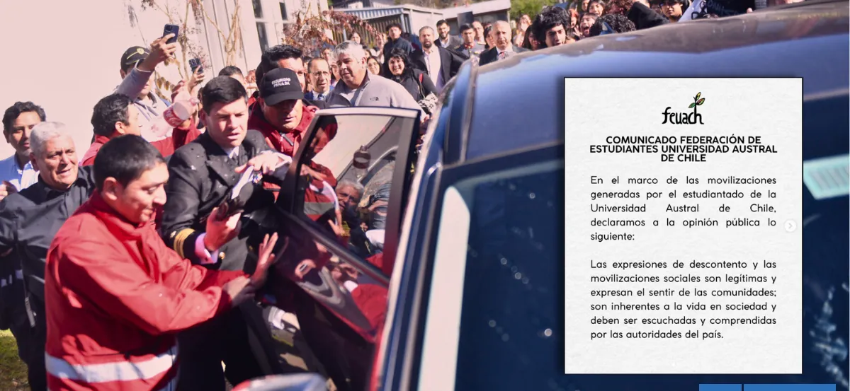 FEUACh advierte que descontento es legítimo y condena agresión a ministra sin restar valor a protesta