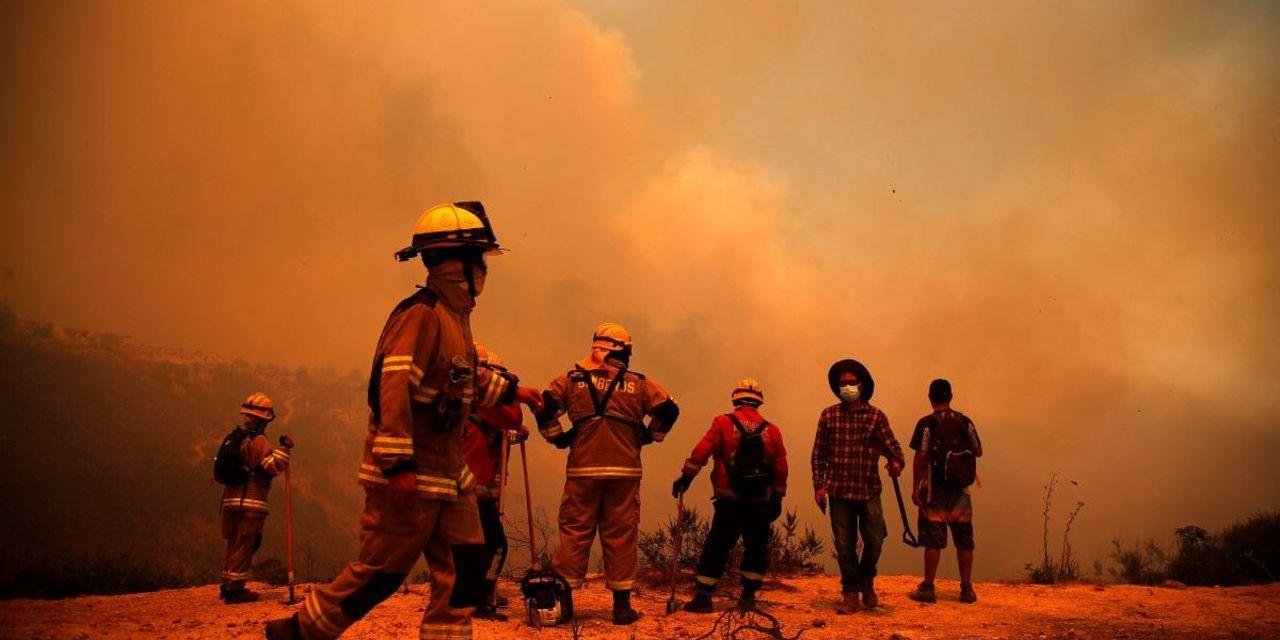 Incendio forestal en Vichuquén deja tres viviendas afectadas, un brigadista herido y 200 hectáreas consumidas