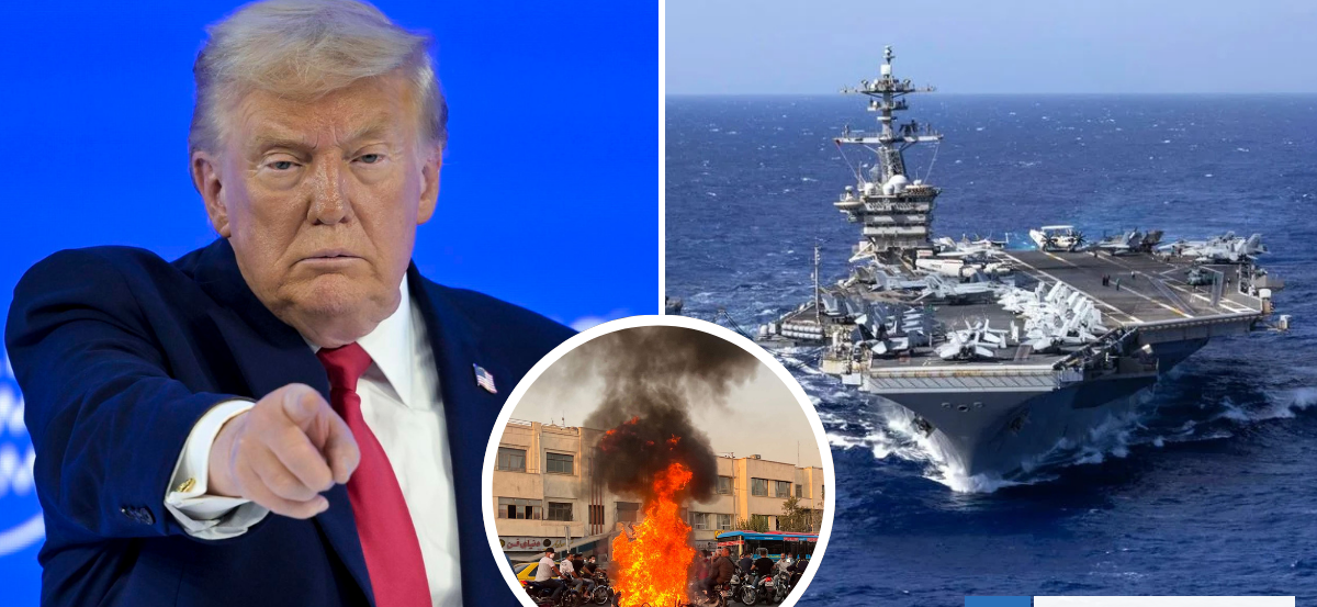Trump asegura que una gran flota armada se dirige a Irán y exige que cese la represión a las protestas