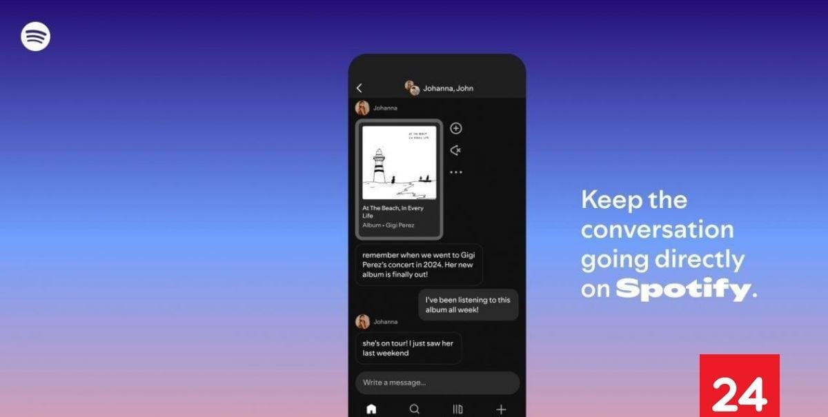Spotify incorpora la función de crear chats grupales para compartir canciones