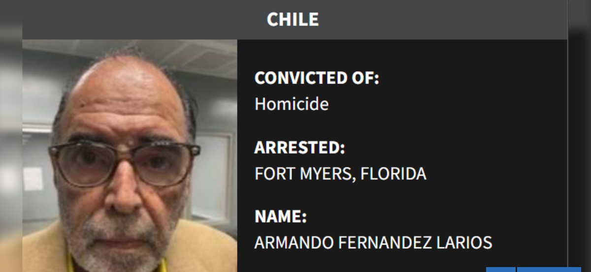 Exagente de la DINA, Armando Fernández, aparece en lista de arrestados en EEUU: sería deportado