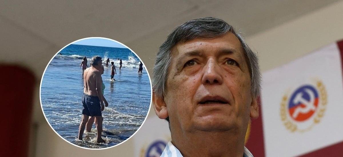 Tuitero intentó “funar” a Lautaro Carmona con foto en la playa y recibió ola de críticas: “Es de sapo miserable”