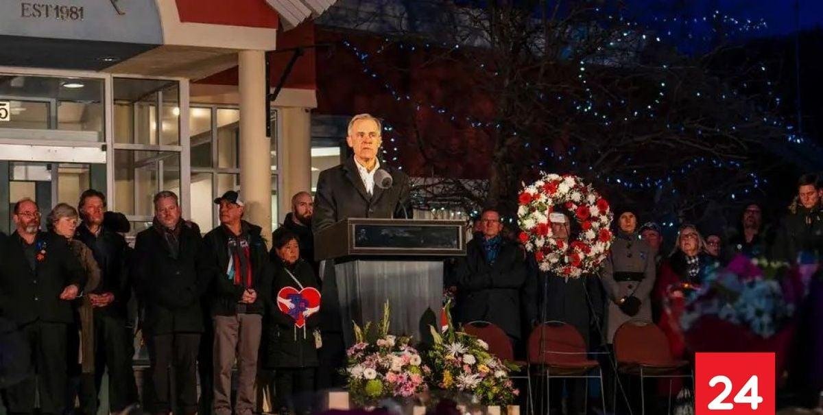 Carney rinde homenaje a víctimas de masacre en Tumbler Ridge