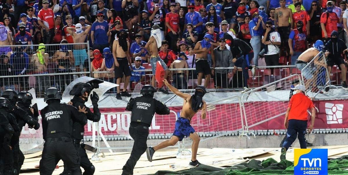 ANFP condena incidentes en partido de U. de Chile y Audax: "La violencia no le puede ganar al fútbol ni al Estado de Derecho"