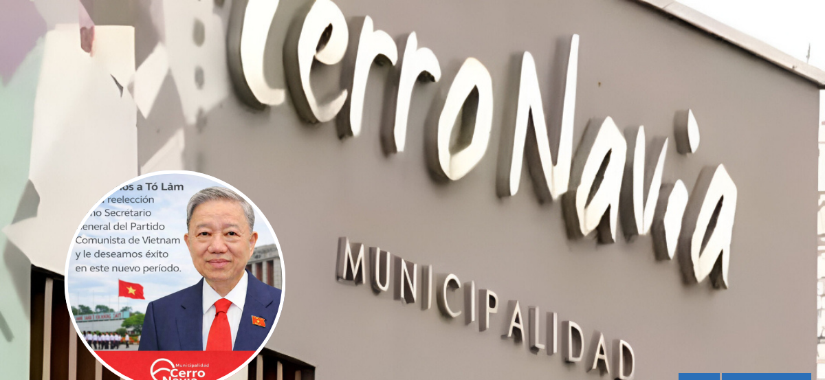 "Inaceptable": municipio de Cerro Navia recibe críticas de vecinos por felicitaciones al PC de Vietnam