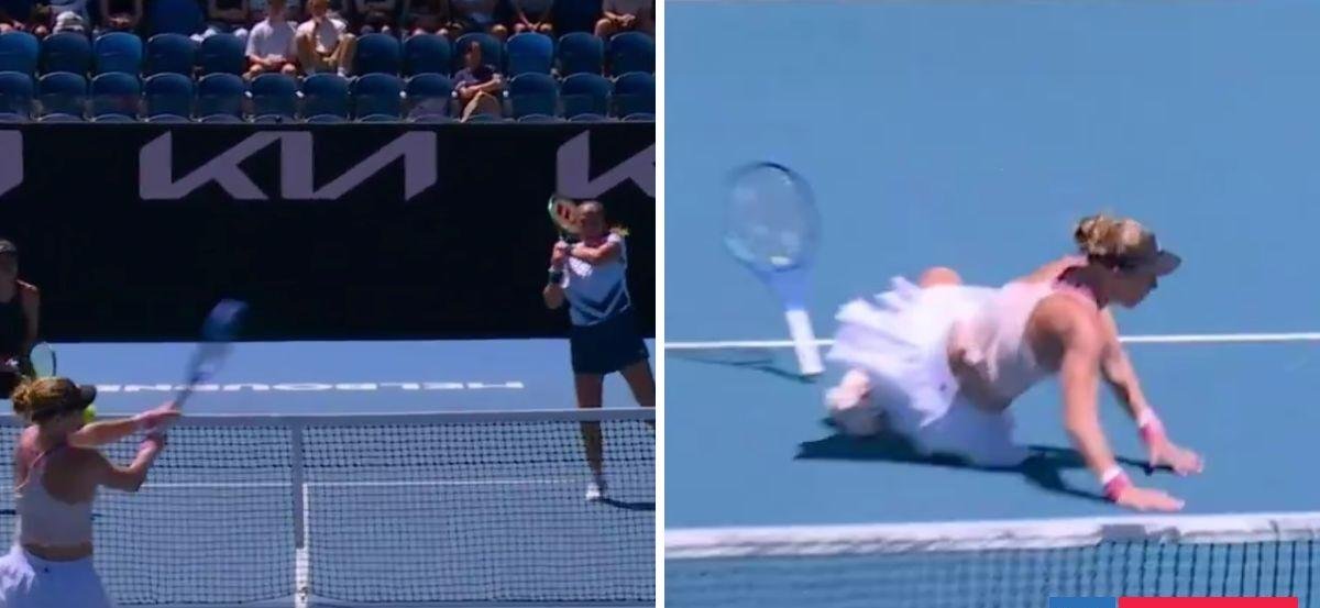 Ostapenko dio pelotazo en la cara a rival y generó polémica: gesto delataría que fue a propósito