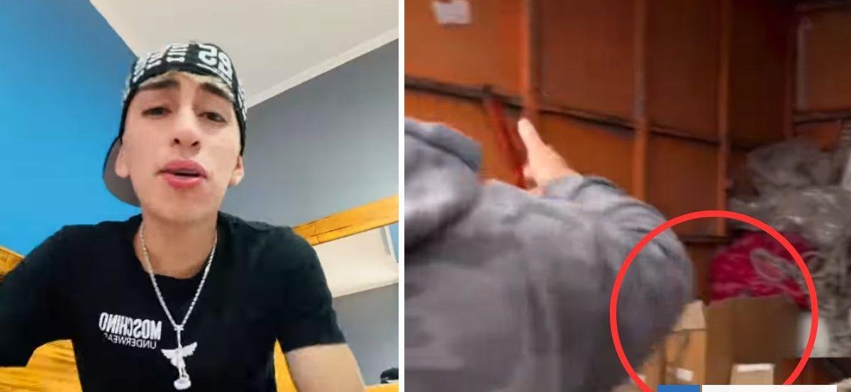 "Arrancó con las cosas": artista urbano denuncia robo de camión lleno de zapatillas para damnificados