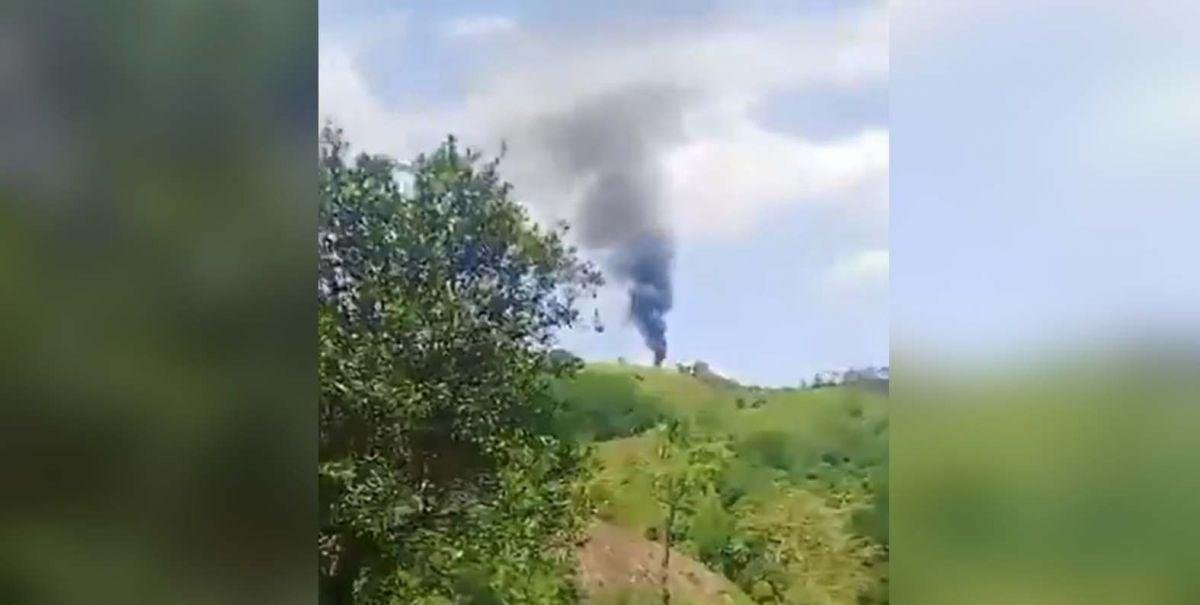 Gobernador de Antioquia asegura que helicóptero de la policía colombiana fue derribado por un dron