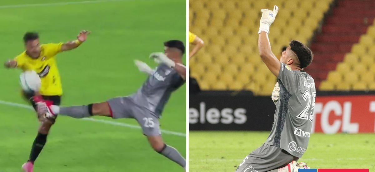 Zafó de expulsión y no recibió goles: Brayan Cortés destacó en victoria de Argentinos en Libertadores