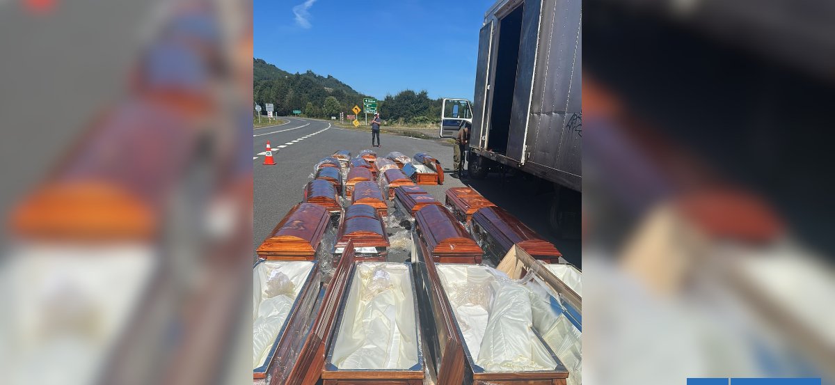Encuentran ataúdes con marihuana tras fiscalización a camión en la Carretera Austral