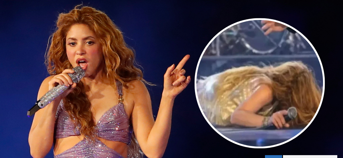 VIDEO | "¡Que caída!": Así fue el repentino porrazo de Shakira durante un concierto en El Salvador