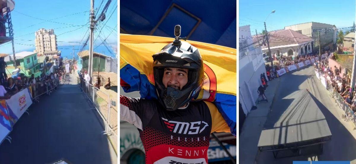 Así ganó Sebastián Holguín Valparaíso Cerro Abajo 2026: campeón grabó épico descenso desde su casco