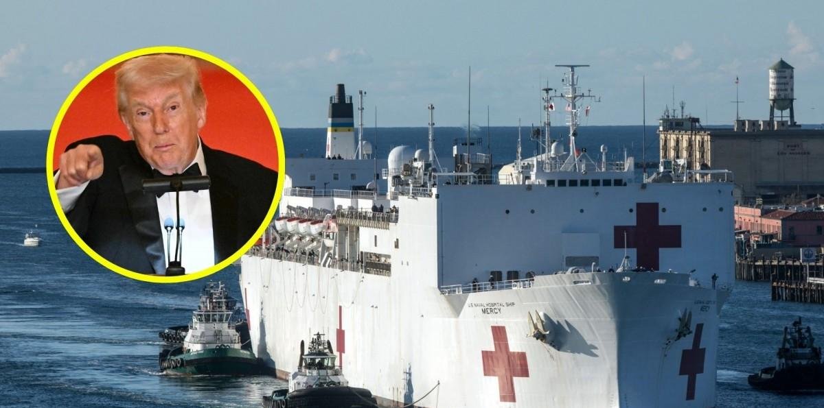 Trump anuncia el envío de un barco hospital a Groenlandia: "Para cuidar a los enfermos de los que no se están ocupando"