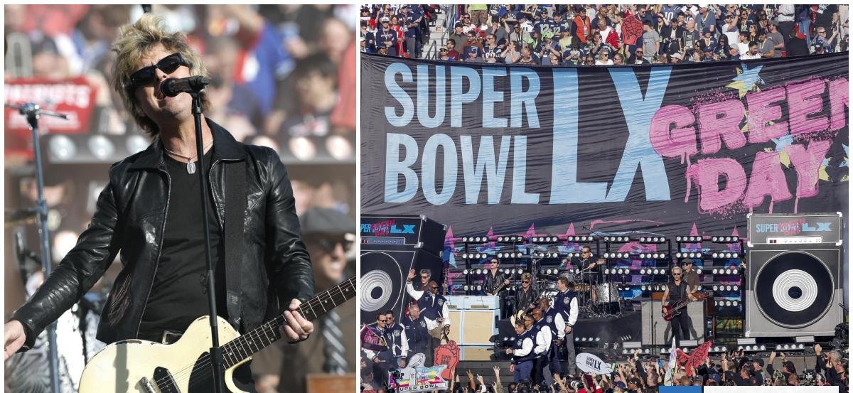Sin censura y sin cortes: revisa el show completo de Green Day en el Super Bowl 2026