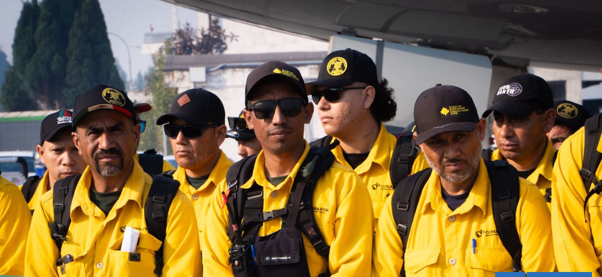 "Vinimos a apoyar": bomberos mexicanos continúan reforzando el combate de incendios en el Bío Bío