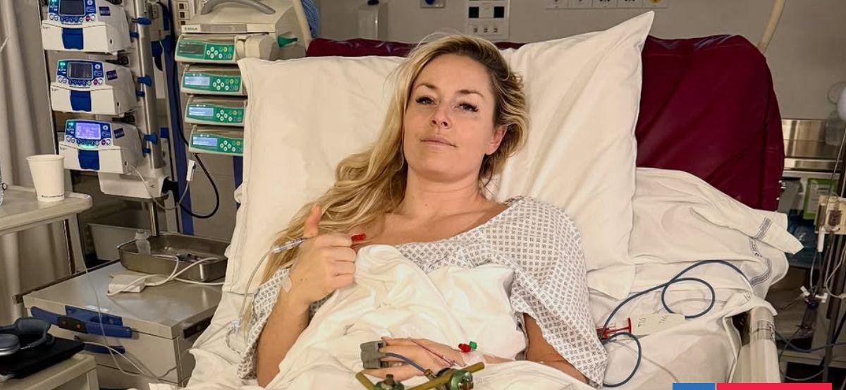 Lindsey Vonn reaparece con foto en hospital tras ser operada por accidente en JJOO de Invierno