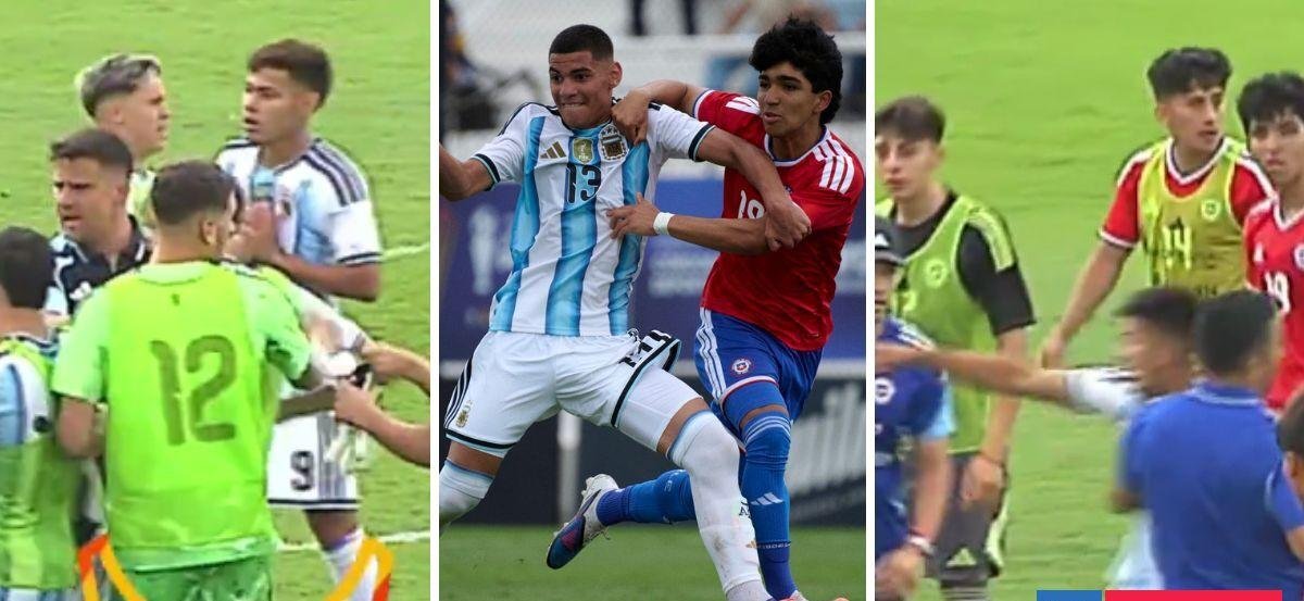 Chile venció a Argentina en Córdoba en Torneo Sub 17: trasandinos se picaron y duelo terminó en gresca