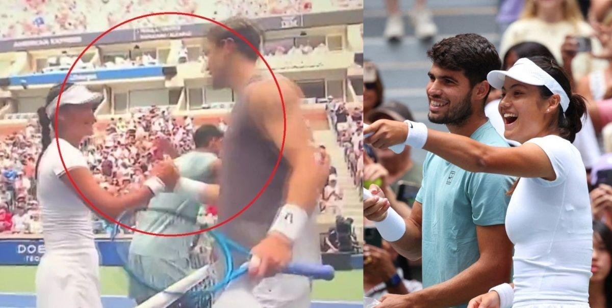 La imagen que causó furor y disparó los rumores de un "triángulo amoroso" en el US Open