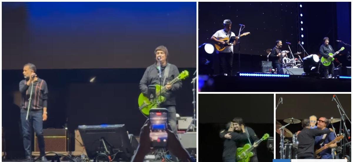 Los Tres invitan de sorpresa a Álvaro López de Los Bunkers para cantar dos clásicos