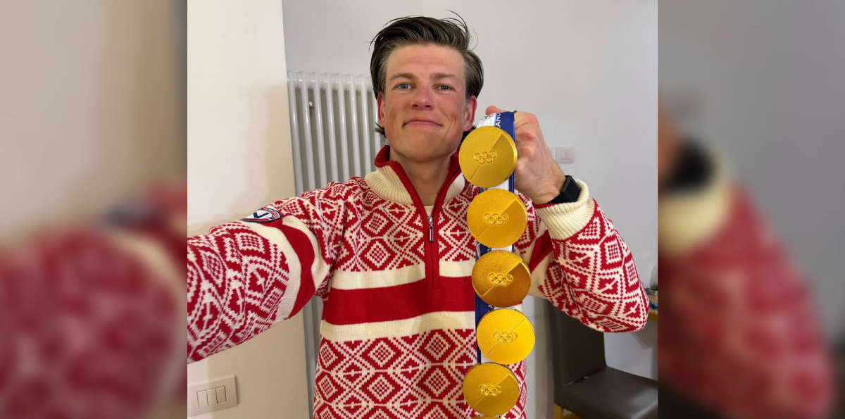 Johannes Klaebo agigantó su leyenda olímpica con su sexto oro en Milano-Cortina
