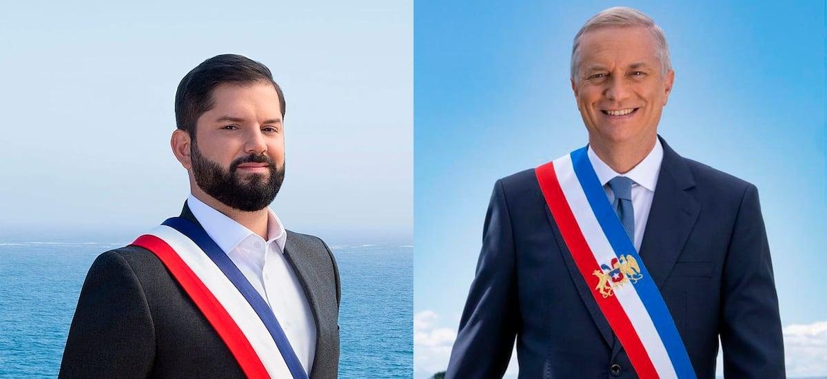 Fondo, postura y gestos: los simbolismos detrás de la foto presidencial de Kast y el contraste con Boric - La Tercera