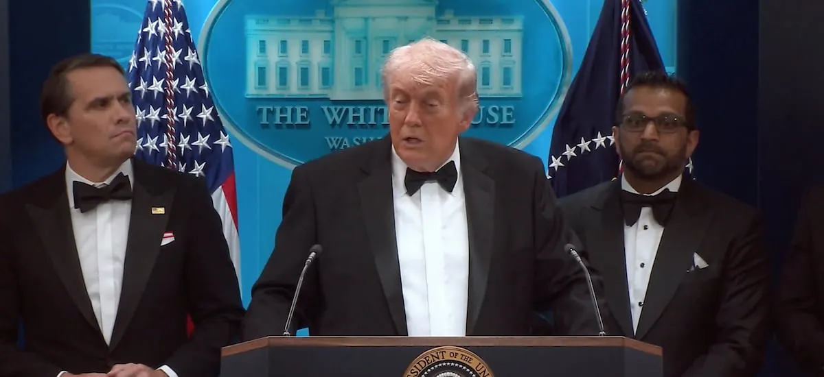 Tras tiroteo en cena de corresponsales: Trump afirma que ser presidente es “una profesión peligrosa”