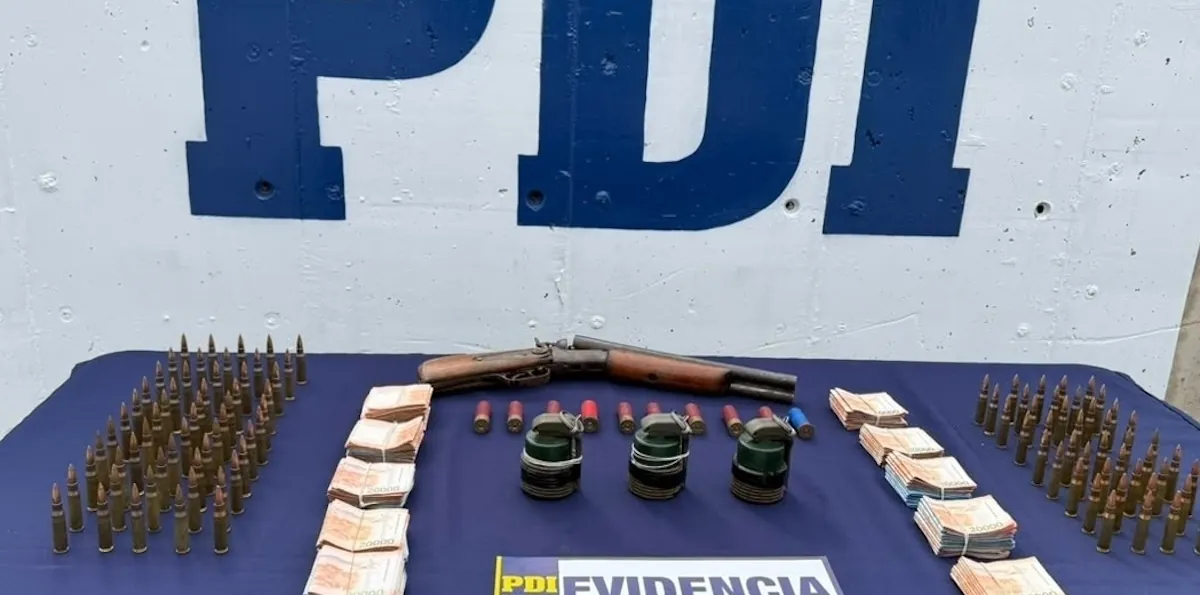 Los Vilos: PDI halló granadas y una escopeta ocultas en camioneta con doble fondo
