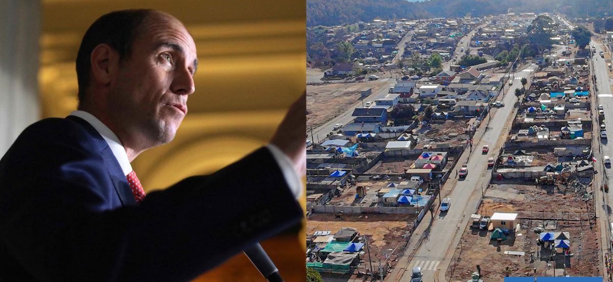 Arrau visitó Tomé tras incendios: abordaron reconstrucción con alcalde y arreglo de la Ruta 150