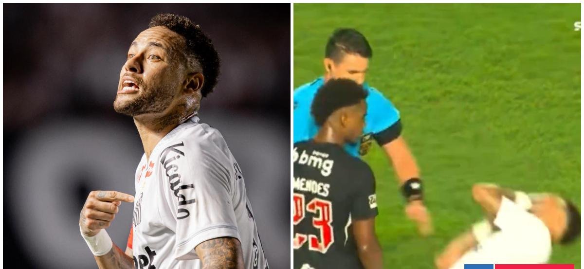 Doblete, simulación y amenaza a rival: Neymar dio show y lideró primer abrazo de Santos en Brasileirao