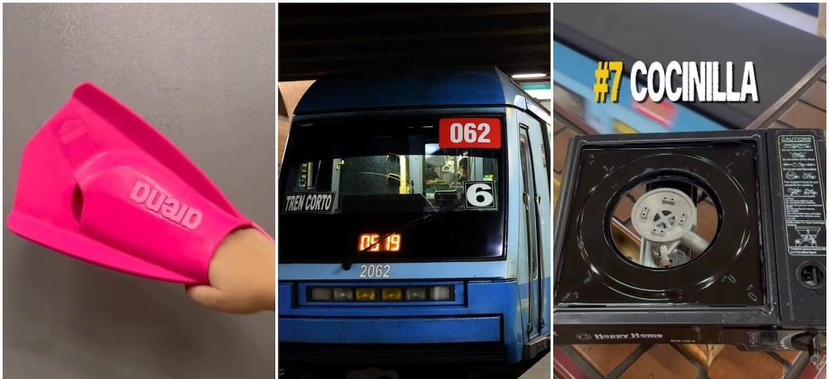 Una cocinilla, unas aletas, un casco de jinete y más: Metro de Santiago mostró cuáles fueron los objetos pérdidos más “random” del 2025