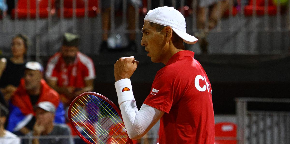 Tabilo despertó para remontar ante Milic y encaminó la serie de Chile ante Serbia en la Copa Davis