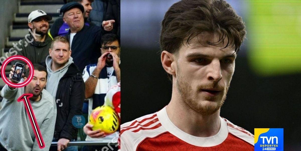 Escándalo en la Premier: Hincha se burló de Declan Rice con una imagen de su esposa