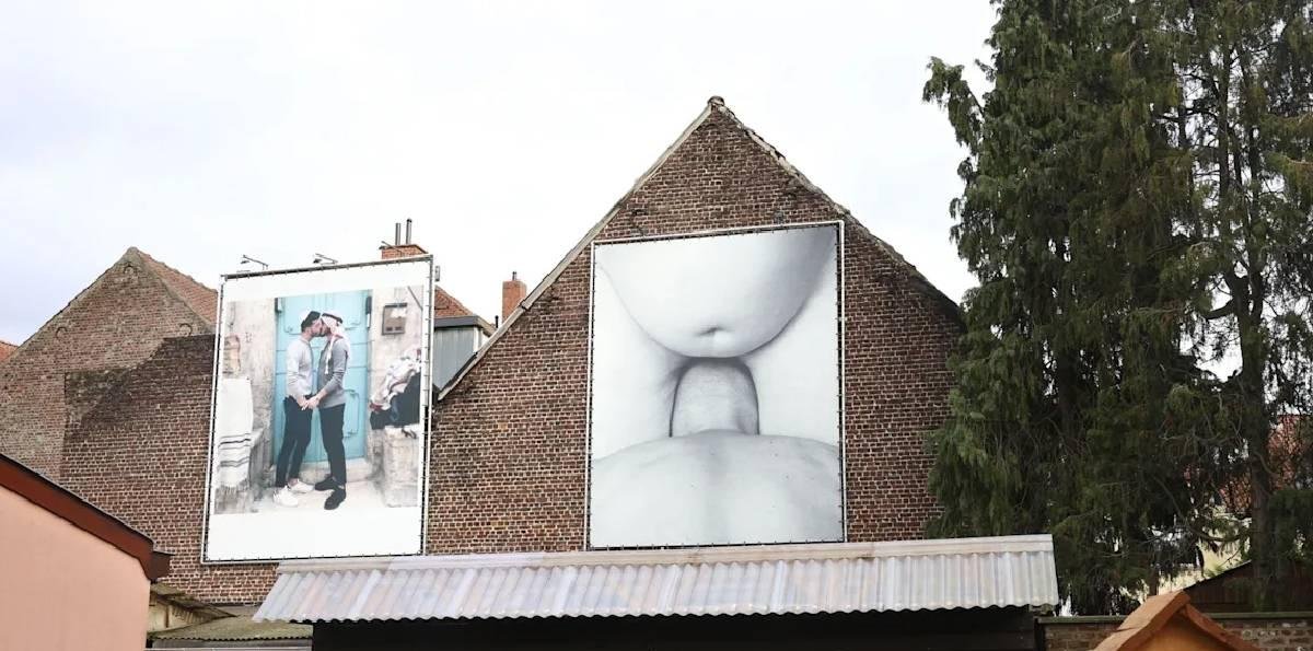 Galería de arte en Bélgica enciende polémica por mural con desnudo