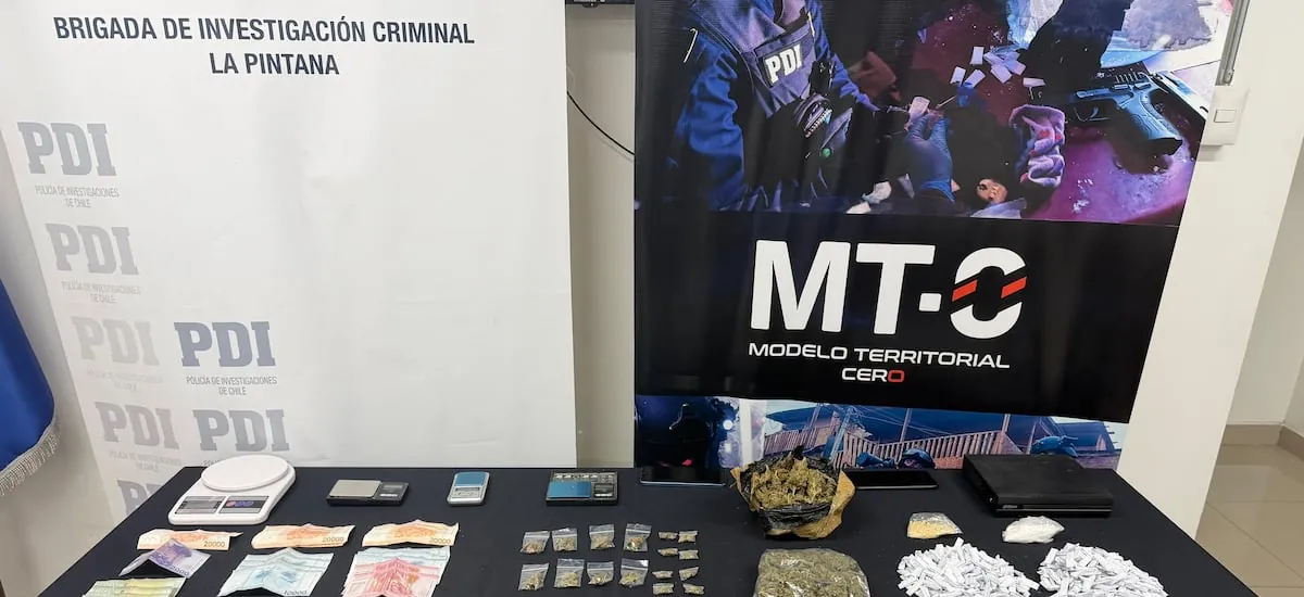 PDI detiene a tres personas tras allanar viviendas blindadas usadas para venta de droga en La Pintana