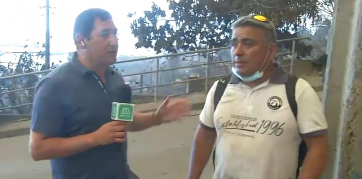 "La mayoría de la gente tuvo que salir con lo puesto": Vecino de Penco relata cómo vivió el inicio de los incendios