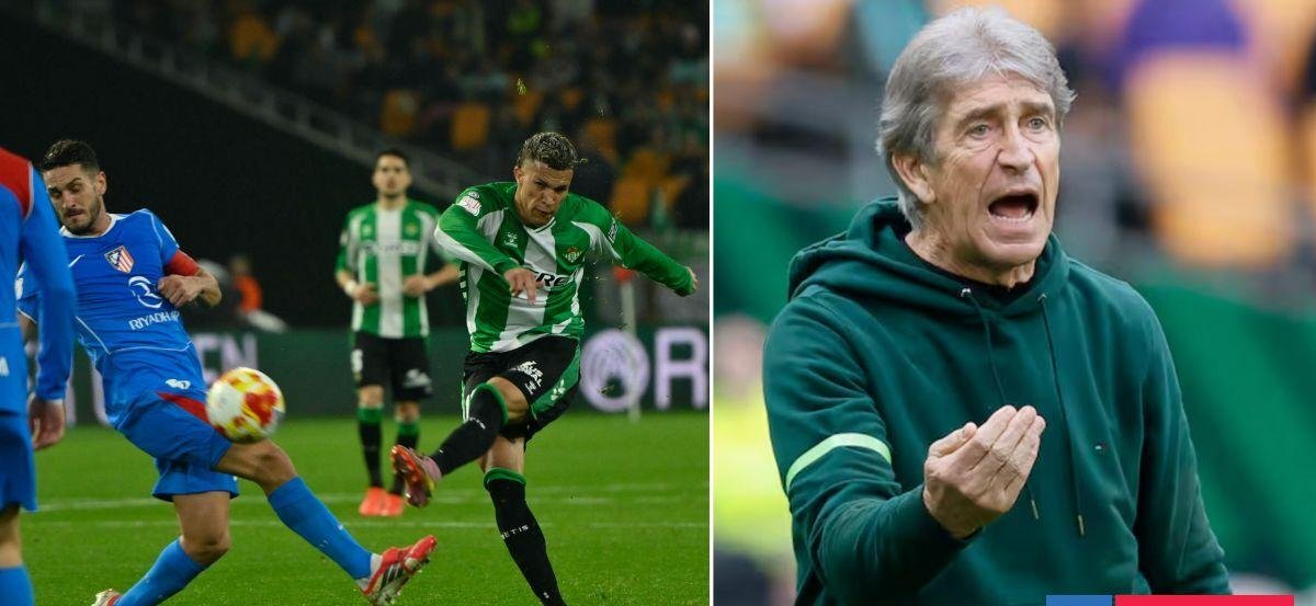 Desastre del Betis en Copa del Rey: equipo de Pellegrini humillado por el Atlético y eliminado en 4tos
