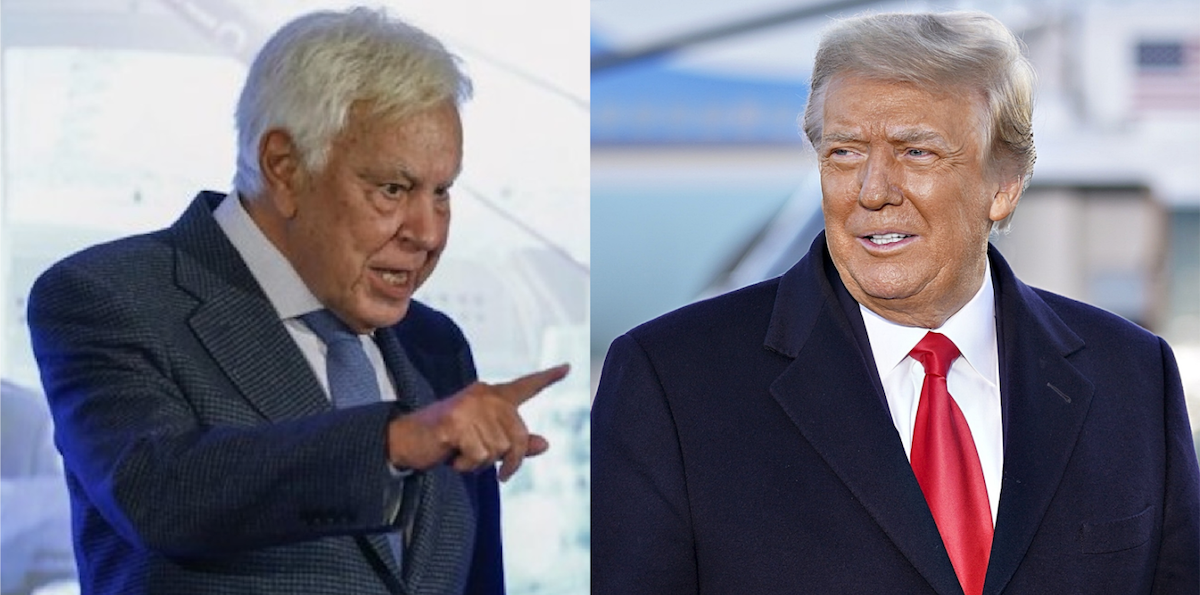 Expresidente español dijo que Trump "está rematadamente loco" y pidió que Europa reaccione