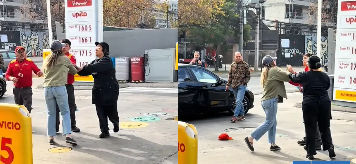 Video muestra agresión de mujer a trabajadores de servicentro: estaba bajo efecto de las drogas