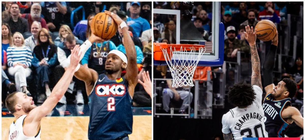 Shai volvió y lideró triunfo de Thunder ante Nuggets en NBA: Pistons vencieron en prórroga a Cavaliers