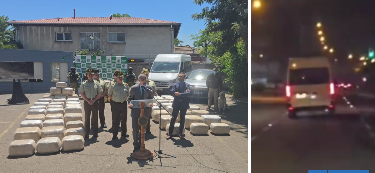 OS7 incauta más de una tonelada de marihuana avaluada en más de $14 mil millones: iba rumbo al Bío Bío