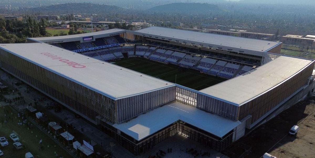 La imagen del Claro Arena tras la nevazón a horas del estreno