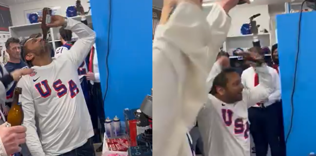 Jefe del FBI encaró críticas por video bañando en cerveza a campeones olímpicos de hockey