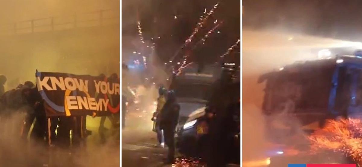 Tensión en Milán: masiva protesta y "sabotaje" ferroviario empañan inicio de los Juegos de Invierno