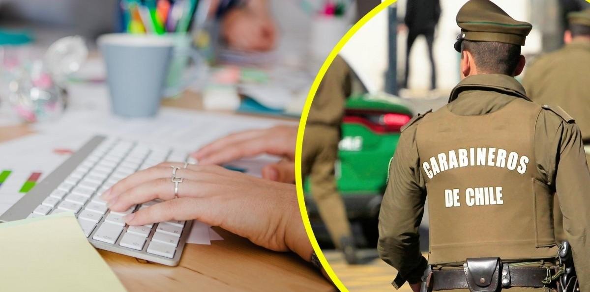 Asistentes sociales, kinesiólogos, entre otros: Carabineros ofrece trabajos con sueldos que pueden superar los $3 millones