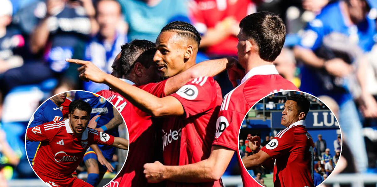 Sevilla de Suazo y Alexis celebró un sufrido pero revitalizador triunfo ante Getafe