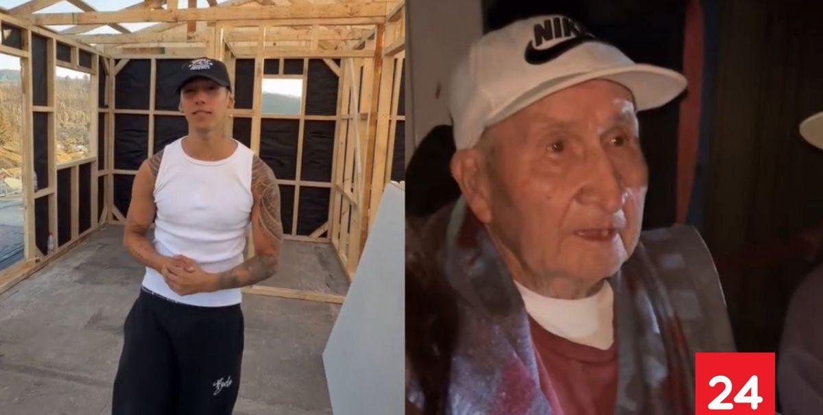 "Te van a armar tu casa": La emotiva reacción de adulto mayor tras ayuda de Pailita